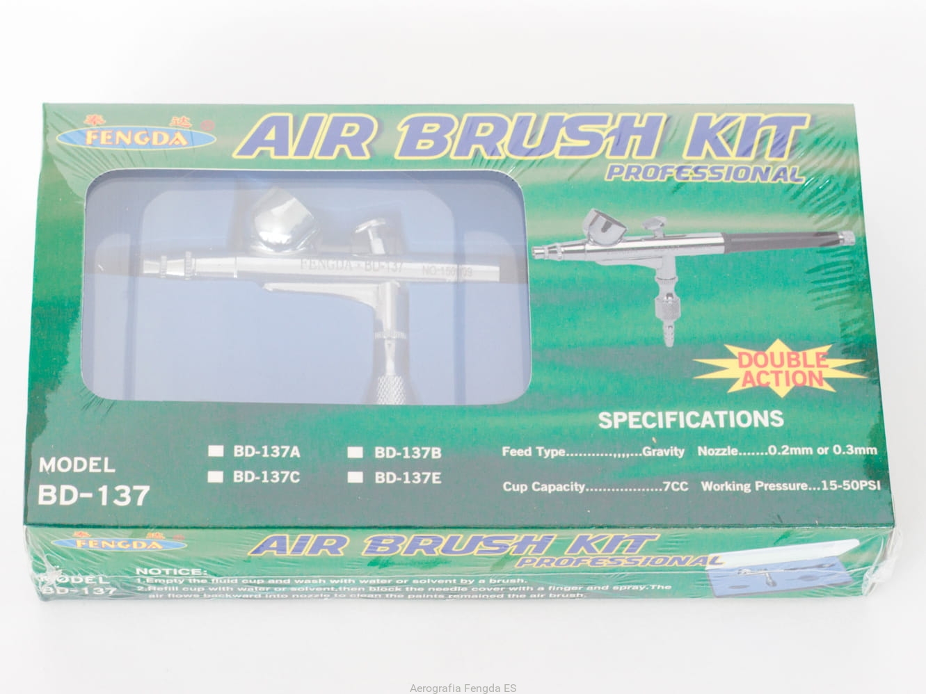 Pistola Para Aerografía Fengda® BD-800F Con Boquilla 0,35 Mm