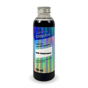Stardust Airbrush Color GRAPHIC TRANSPARENT BLACK (Semi Transparent) 125ml