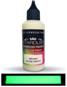 Stardust WPU401 Airbrush PU 1K RC GLOW IN THE DARK Color GLOW GREEN 60ml