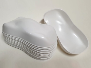 Stardust Plastic CAR SHAPE (BASIC) WHITE 20x10x5 cm for spray paint sample (10x)