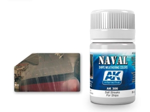 AK SHIPS Weathering AK306 SALT STREAKS FOR SHIPS  (35ml)