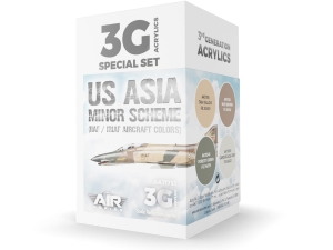 AK Acrylics 3Gen AIRCRAFT SET AK11751 US Asia Minor Scheme (IIAF/IRIAF Aircraft) SET 3G (4x17ml)