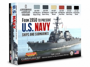 LifeColor Set CS52 From 1950 to Present U.S. NAVY Ships and Submarines