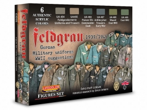 LifeColor Set CS55 feldgrau 1939-1945 German military uniforms WWII