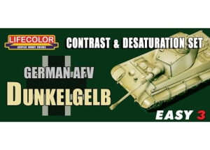 Set colores camuflaje LifeColor MS01 GERMAN AFV DUNKELGELB