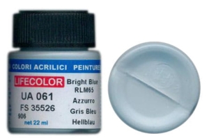 LifeColor UA061 mimetic bright blue rim 65