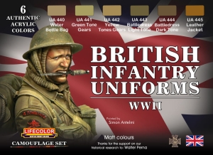 Set colores temáticos LifeColor CS41 - British Infantry Uniforms