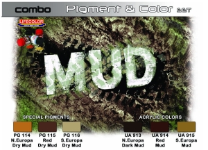 Set de pigmentos y colores LifeColor SPG05 MUD