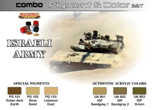 Set de pigmentos y colores LifeColor SPG01 ISRAELI ARMY