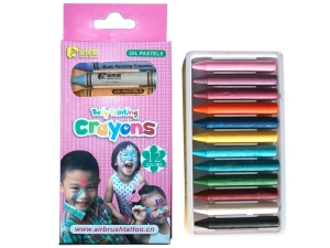 Bodypainting Crayons 12szt/set (pink box)