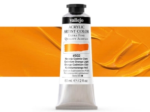 Vallejo Acrylic Artist Color 16502 Cadmium Orange Light (60ml)