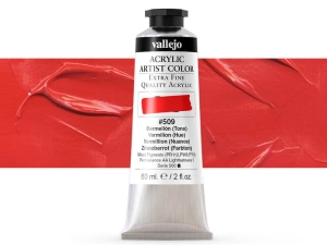 Vallejo Acrylic Artist Color 16509 Vermillion (Hue) (60ml)