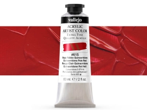 Vallejo Acrylic Artist Color 16615 Quinacridone Pale Red (60ml)