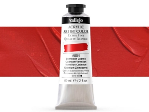 Vallejo Acrylic Artist Color 16804 Cadmium Vermillion (60ml)