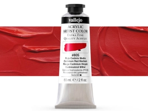 Vallejo Acrylic Artist Color 16805 Cadmium Red Medium (60ml)