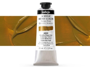 Vallejo Acrylic Artist Color 16820 Niquel Azo Yellow (60ml)