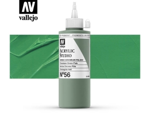 Vallejo Acrylic Studio 22056 Chromium Green Pale (200ml)