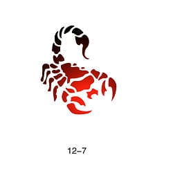 Patrón Fengda tatuaje brillante 12-07