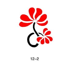 Patrón Fengda tatuaje brillante 12-02