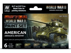Vallejo Model Color WWII 70203 American Armour & Infantry (6)