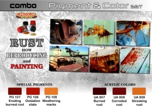 Set de pigmentos y colores LifeColor SPG03 RUST