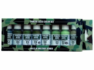 Vallejo Panzer Aces 8 Color Set 70127 USSR, IT, JAP Crew Uniforms (8)
