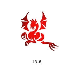 Patrón Fengda tatuaje brillante 13-05