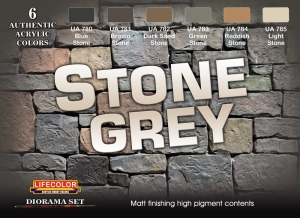 Set colores temáticos LifeColor CS40 STONE GREY