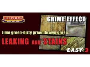 Set colores camuflaje LifeColor MS11 GRIME EFFECT