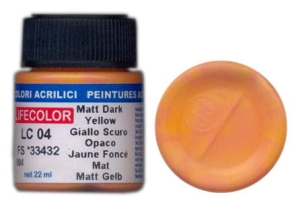LifeColor LC04 basic matt dark yellow