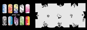 Patrón Fengda aerografía uñas JFH06-116