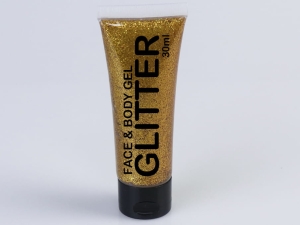 Glitter Gel Tube golden 30 ml