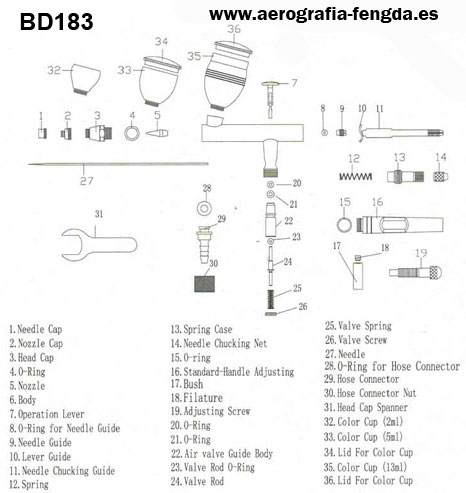 Repuestos para BD-183